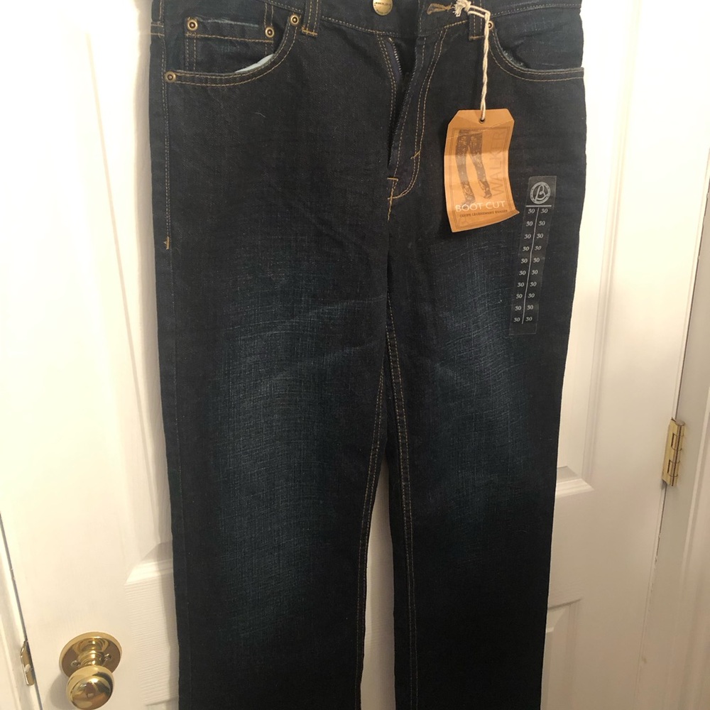 Bluenotes 30” Women’s Bootcut Dark Denim Jeans 30/30 - 10” rise